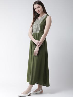 gather detail maxi dress - 16094180 - Standard Image - 2