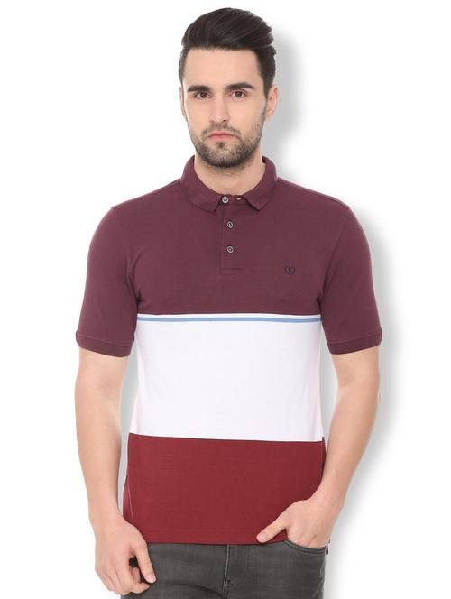multicolor color block tshirt - 16095232 - Standard Image - 1