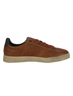 brown pu lace up sneakers - 16095244 - Standard Image - 2