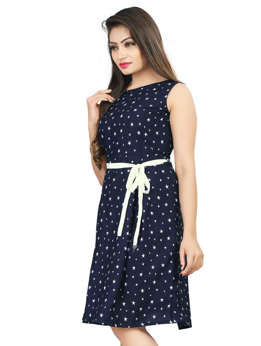 tie knot front a-line dress - 16095305 - Zoom Image - 2