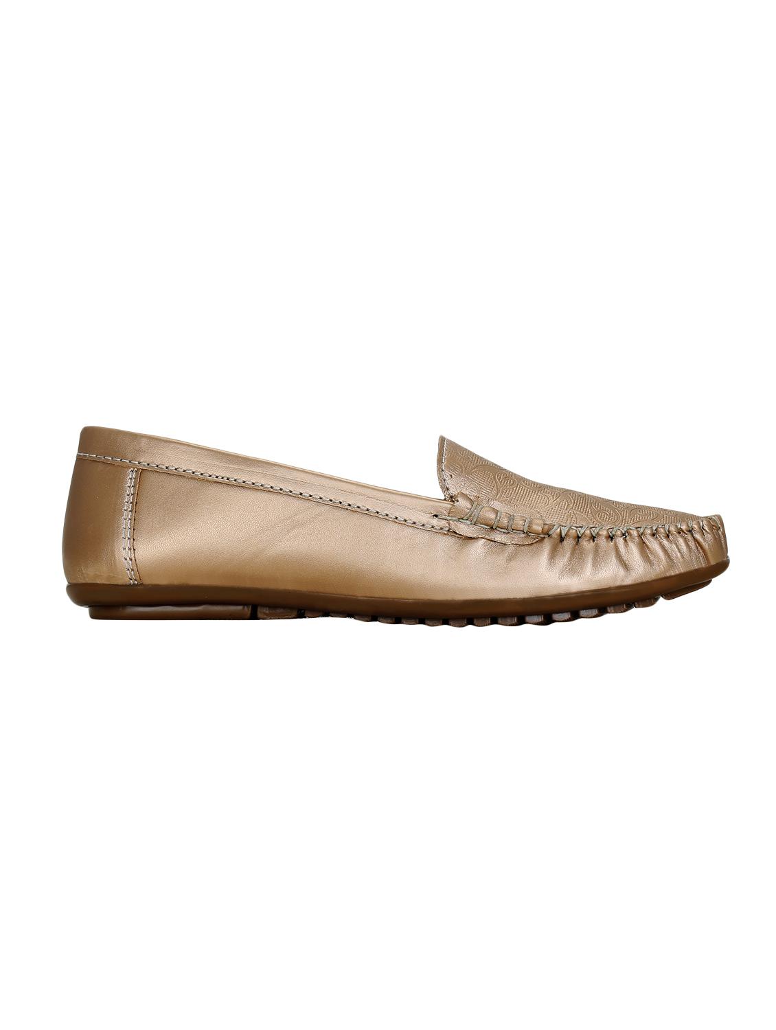 pink faux leather slip on loafers - 16096043 - Zoom Image - 2