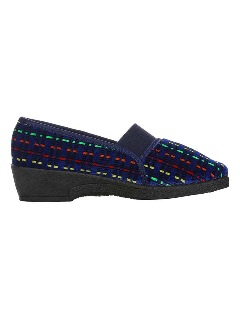 blue slip on casual shoes - 16096268 - Zoom Image - 2