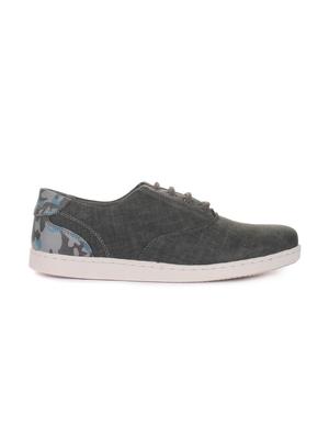 grey synthetic lace up sneakers - 16096737 - Standard Image - 2