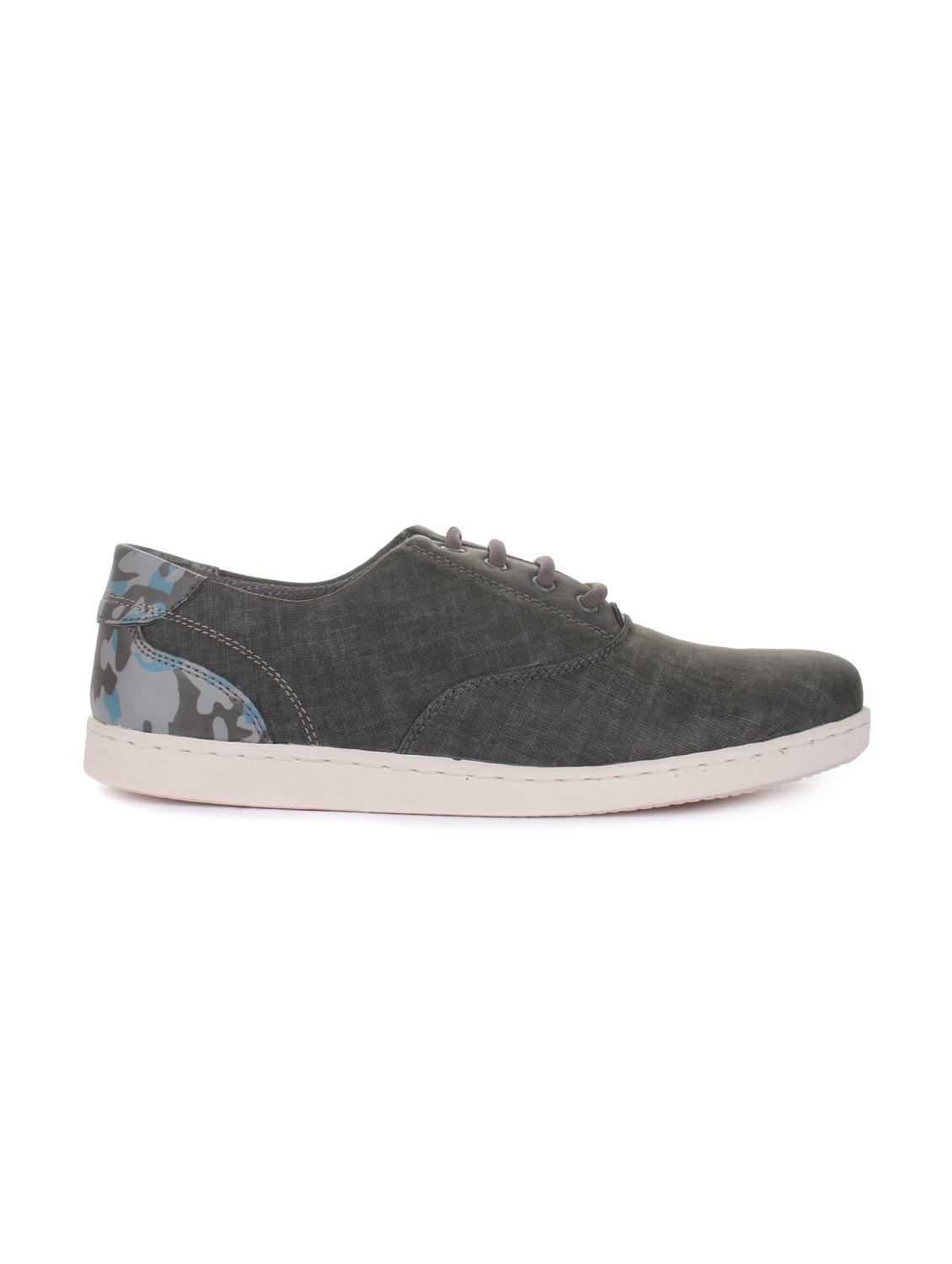 grey synthetic lace up sneakers - 16096737 - Zoom Image - 2
