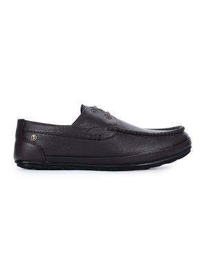 brown leatherette lace up shoes - 16096809 - Standard Image - 2