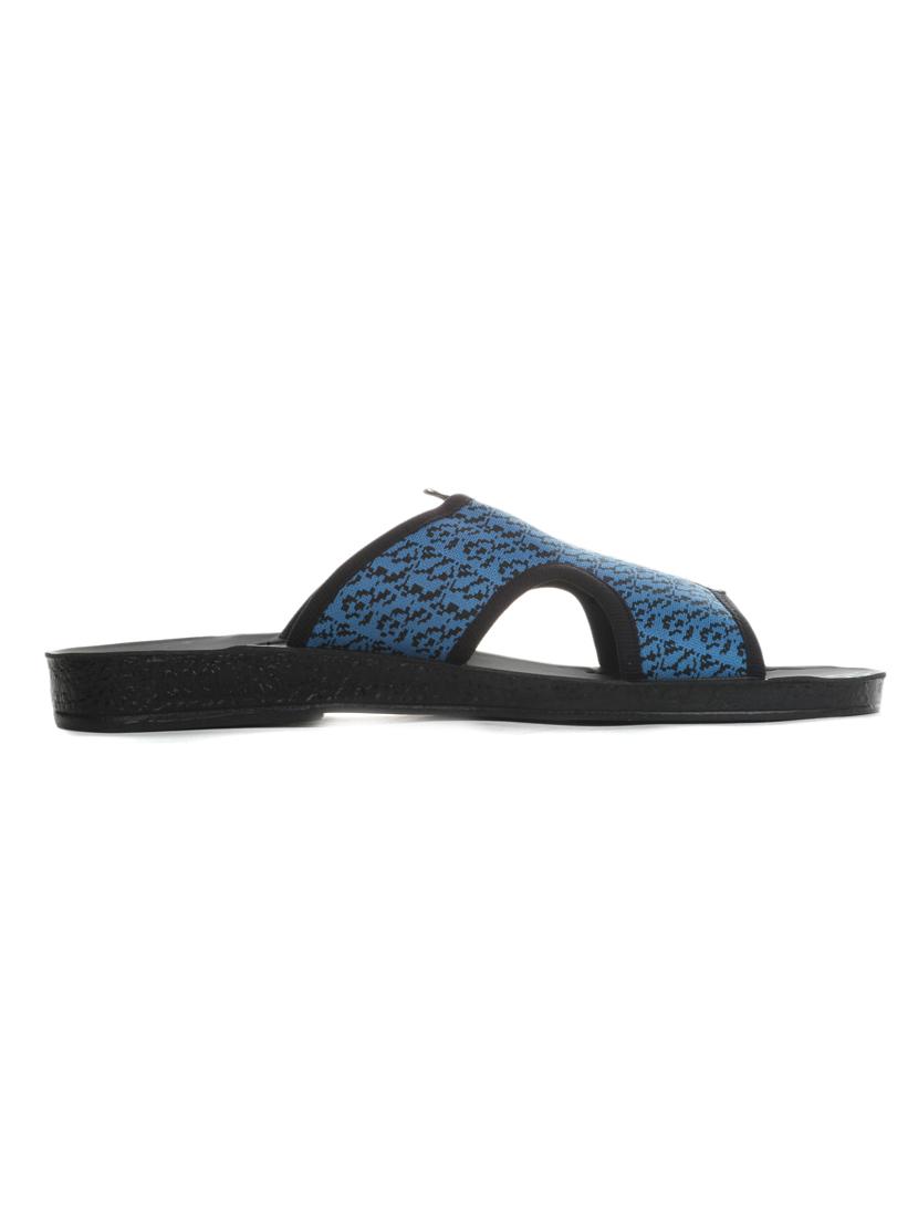 blue Fabric slip on slippers - 16097334 - Zoom Image - 2