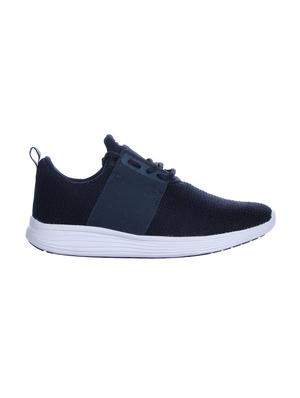 navy blue mesh sport shoes - 16097436 - Standard Image - 2