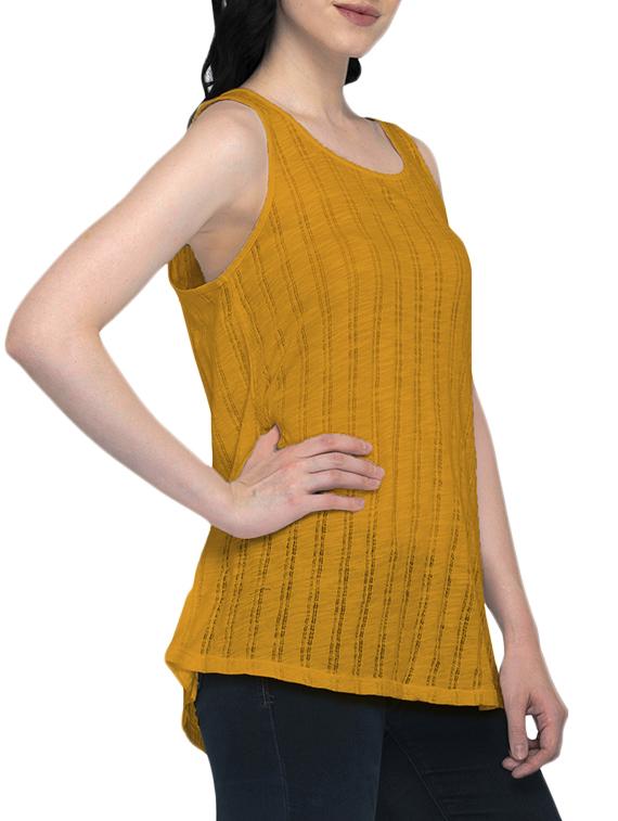 sleeveless striped top - 16098806 - Zoom Image - 2