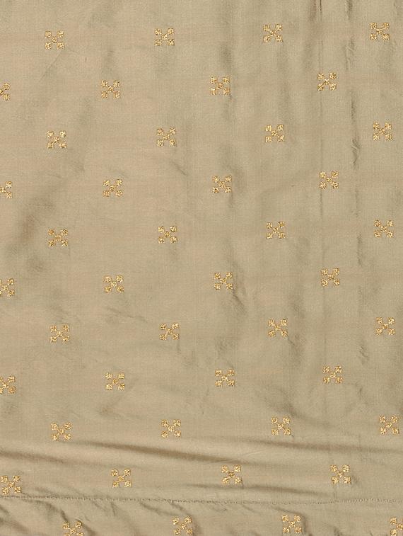 zari motif semi-stitched a-line lehenga - 16099169 - Zoom Image - 5