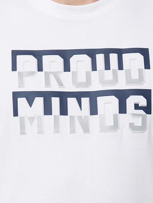 white typographic chest print t-shirt - 16099997 - Standard Image - 5
