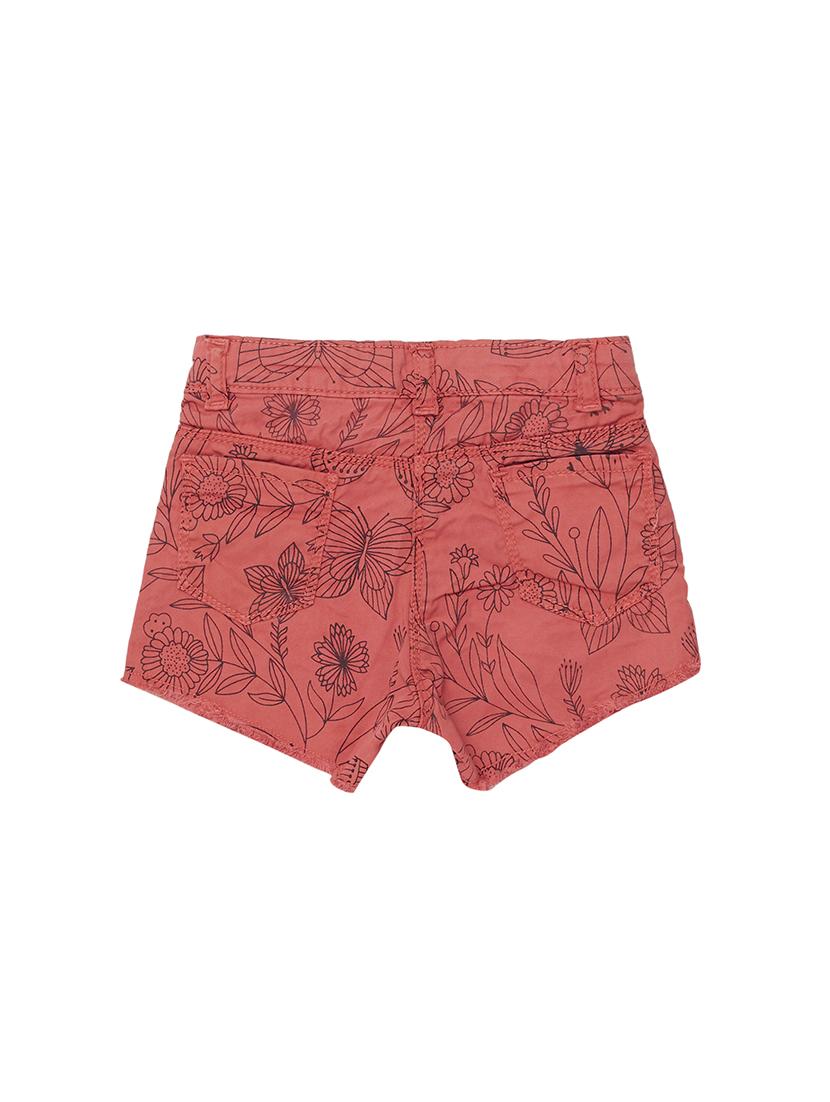 pink cotton shorts - 16100121 - Zoom Image - 2