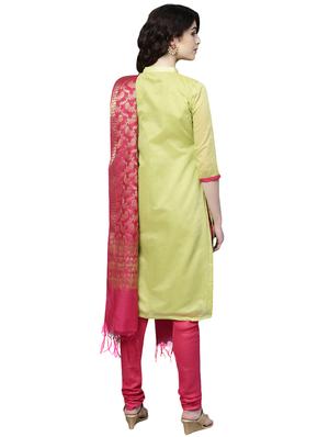 embroidered unstitched churidaar suit - 16100677 - Standard Image - 2