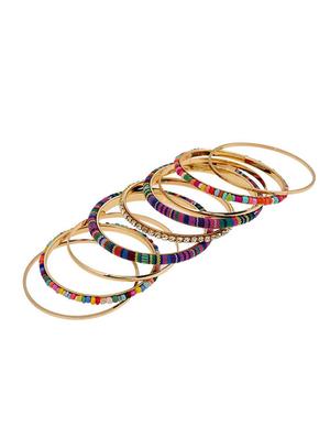 multi colored metal beaded bracelet - 16100960 - Standard Image - 2