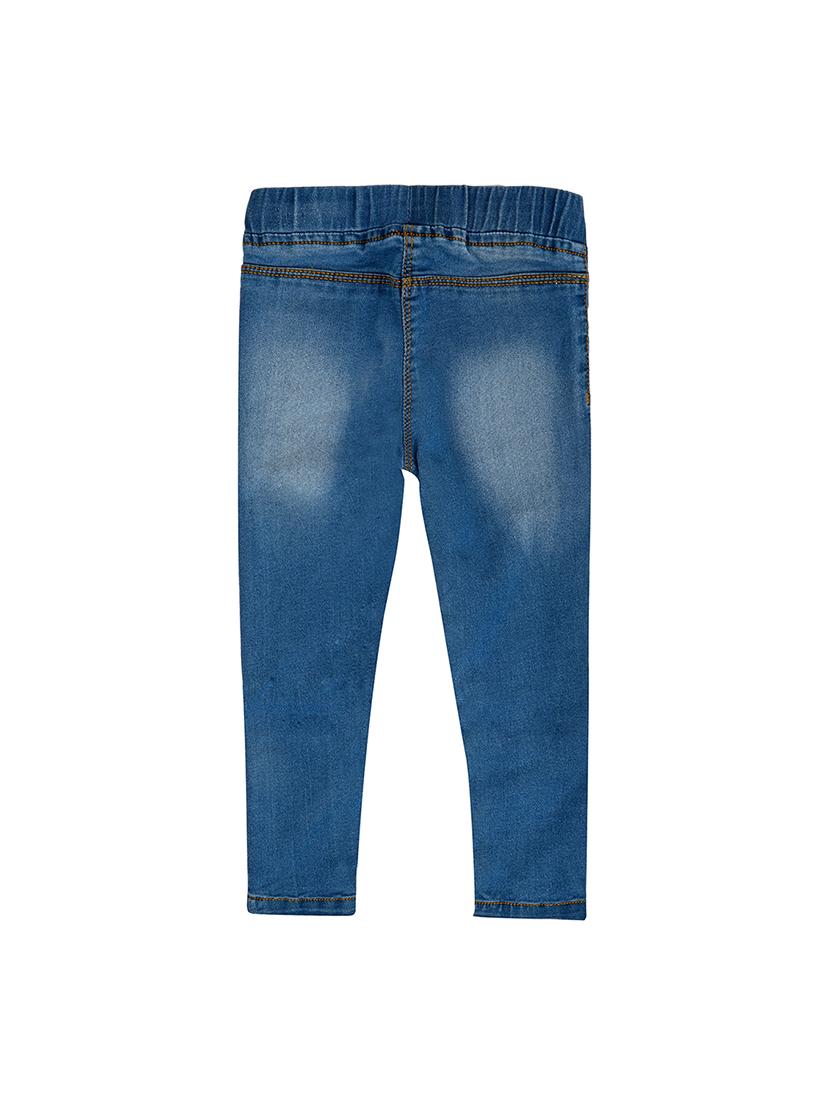 blue cotton blend jegging - 16101298 - Zoom Image - 2