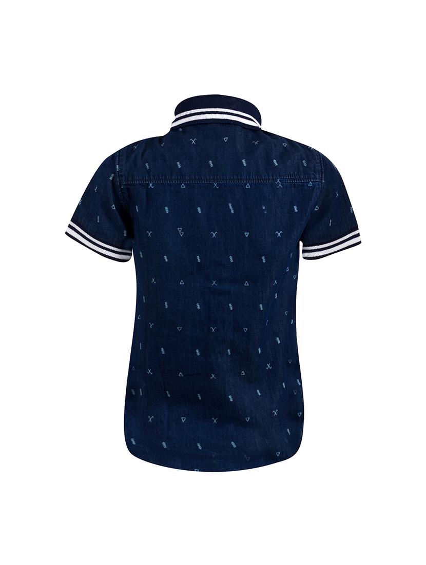 blue cotton shirt - 16103830 - Zoom Image - 2