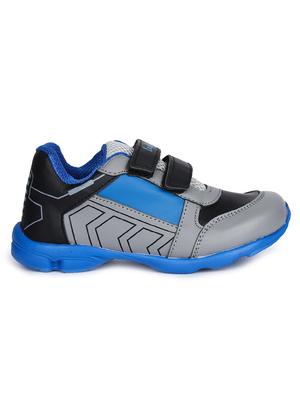 blue leatherette sports shoe - 16105157 - Standard Image - 2