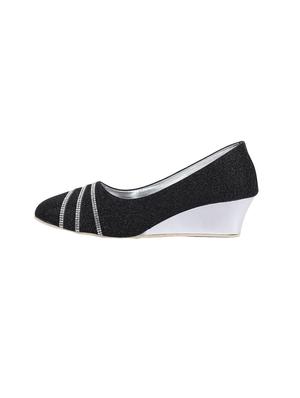 black slip on wedges - 16105489 - Standard Image - 2