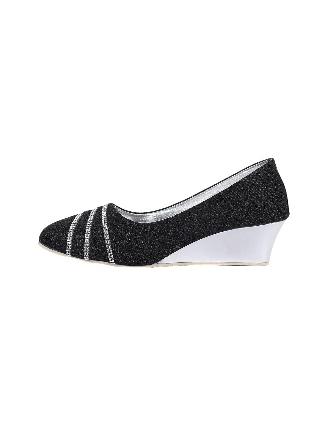 black slip on wedges - 16105489 - Zoom Image - 2