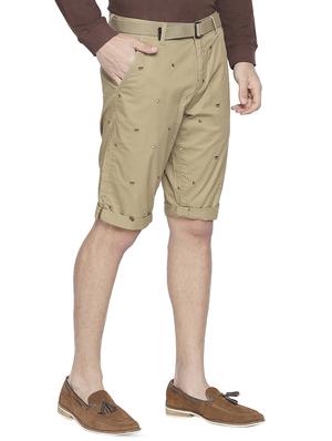 beige printed bermuda - 16105768 - Standard Image - 2