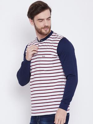 white striped pocket t-shirt - 16105863 - Standard Image - 2