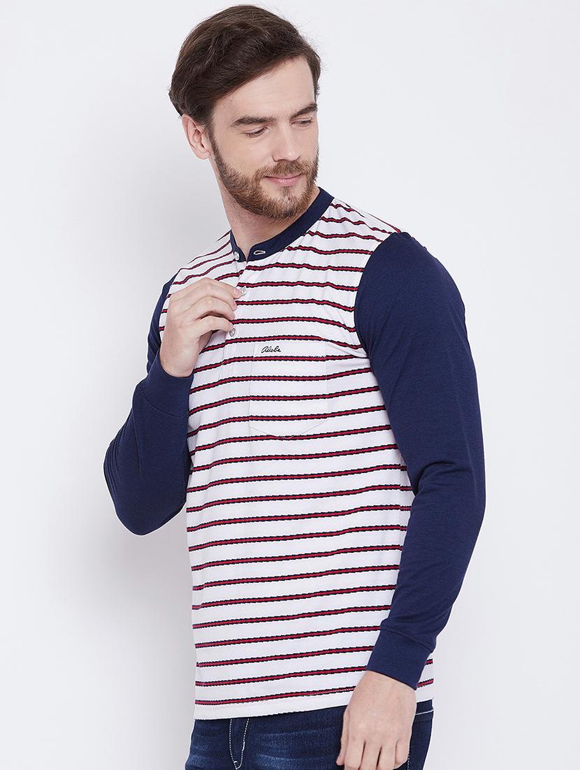 white striped pocket t-shirt - 16105863 - Zoom Image - 2