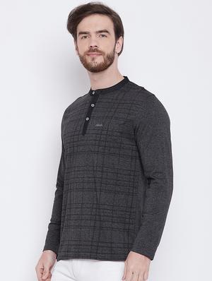 grey checkered pocket t-shirt - 16105872 - Standard Image - 2