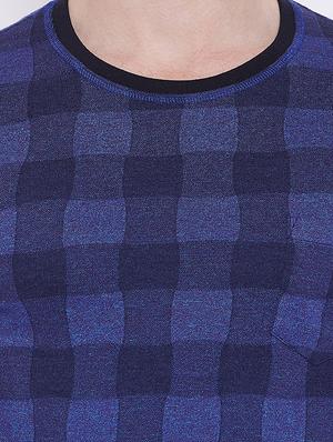 blue checkered pocket t-shirt - 16105887 - Standard Image - 5