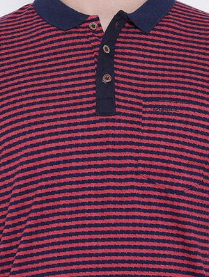 red striped polo t-shirt - 16105899 - Standard Image - 5