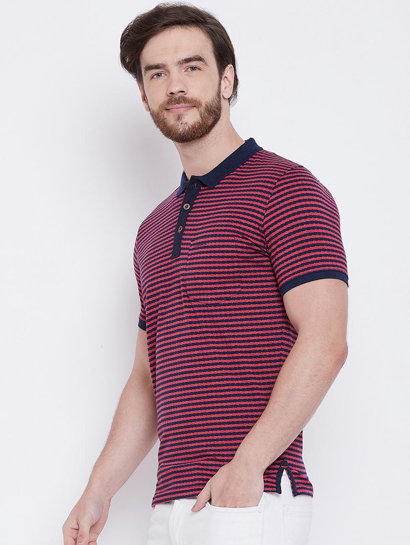 red striped polo t-shirt - 16105899 - Zoom Image - 2