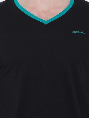 black solid t-shirt - 16105912 - Standard Image - 5