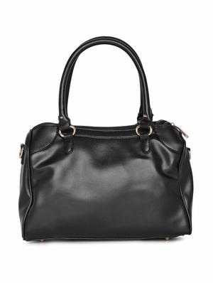 black leatherette (pu) duffel handbag - 16105980 - Standard Image - 2