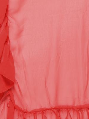 Ruffled plain saree with blouse - 16106325 - Standard Image - 5