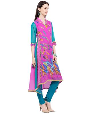 embroidered asymmetric kurta - 16106471 - Standard Image - 2