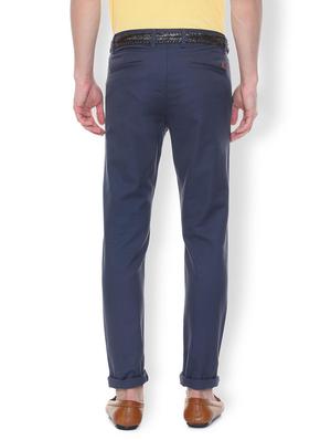 blue textured chinos - 16106841 - Standard Image - 2