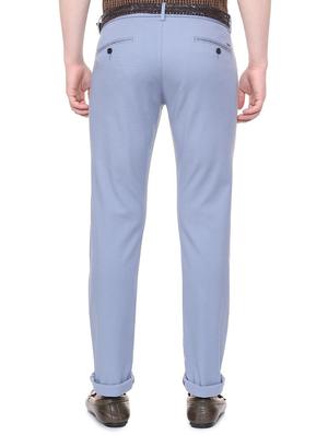 blue solid chinos - 16106853 - Standard Image - 2