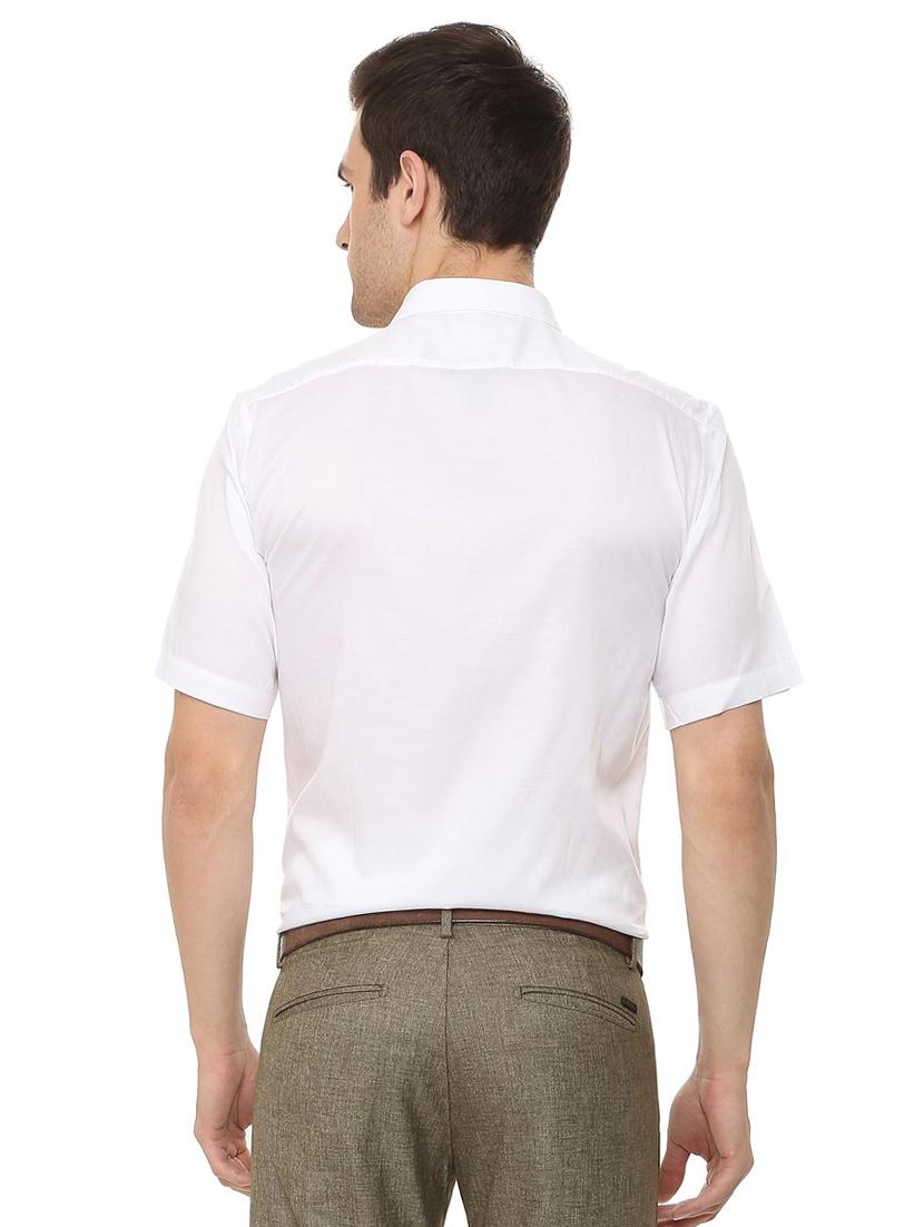 white solid formal shirt - 16106946 - Zoom Image - 2