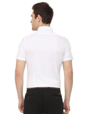 white solid formal shirt - 16106947 - Standard Image - 2