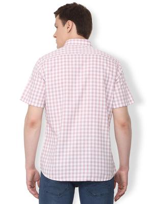 pink checkered casual shirt - 16107044 - Standard Image - 2