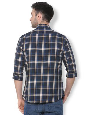 blue checkered casual shirt - 16107070 - Standard Image - 2