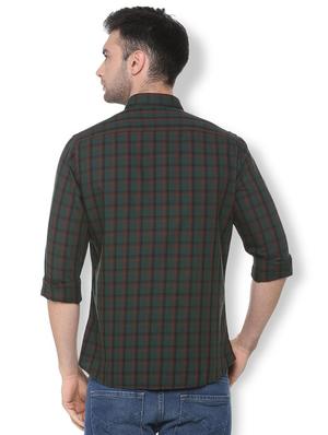 green checkered casual shirt - 16107090 - Standard Image - 2