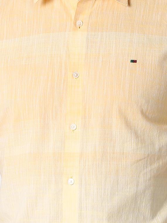 yellow striped casual shirt - 16107112 - Zoom Image - 5
