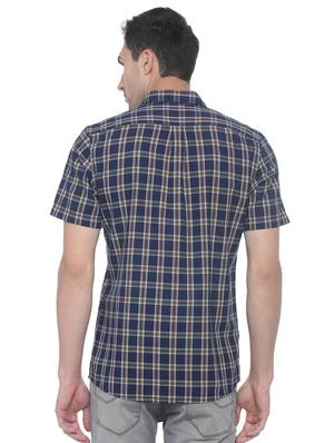 blue checkered casual shirt - 16107129 - Standard Image - 2