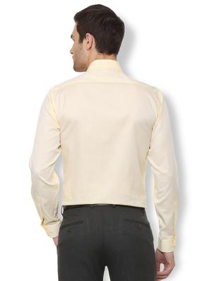 yellow printed formal shirt - 16107176 - Standard Image - 2