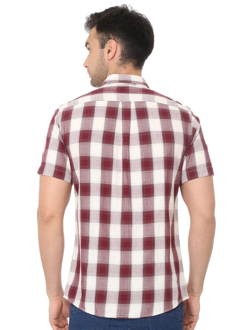 red checkered casual shirt - 16107227 - Zoom Image - 2