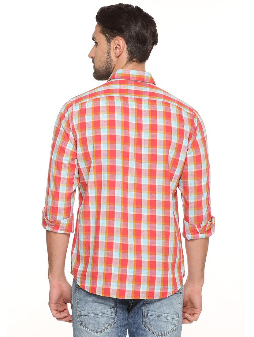 red checkered casual shirt - 16107238 - Zoom Image - 2