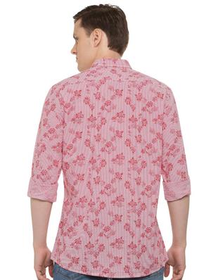 red printed casual shirt - 16107248 - Standard Image - 2