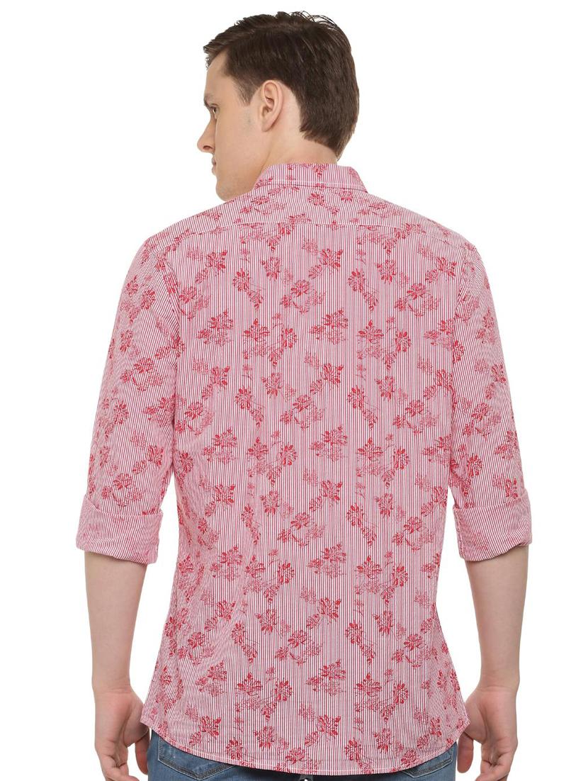 red printed casual shirt - 16107248 - Zoom Image - 2