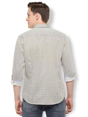 brown printed casual shirt - 16107306 - Standard Image - 2