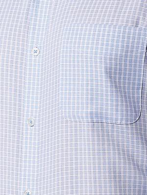 blue checkered formal shirt - 16107316 - Standard Image - 5