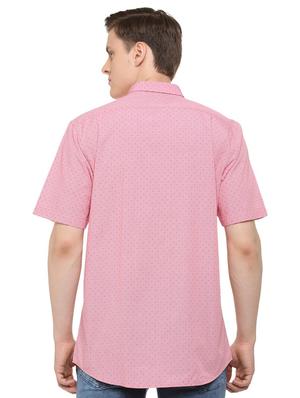 pink polka dots casual shirt - 16107334 - Standard Image - 2